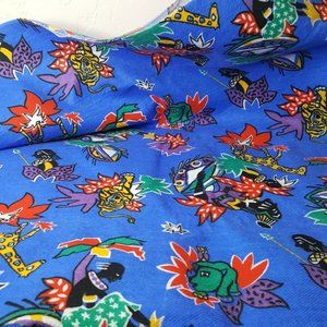 Bright Colorful Tribal Aztec Mayan Mexican Print Fabric 62 x 59" NOS.Parlament